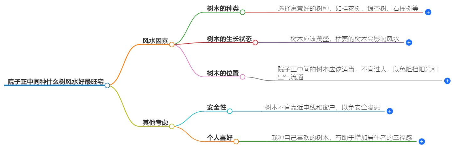 院子正中间种什么树风水好最旺宅？中心树种选择，提升家运