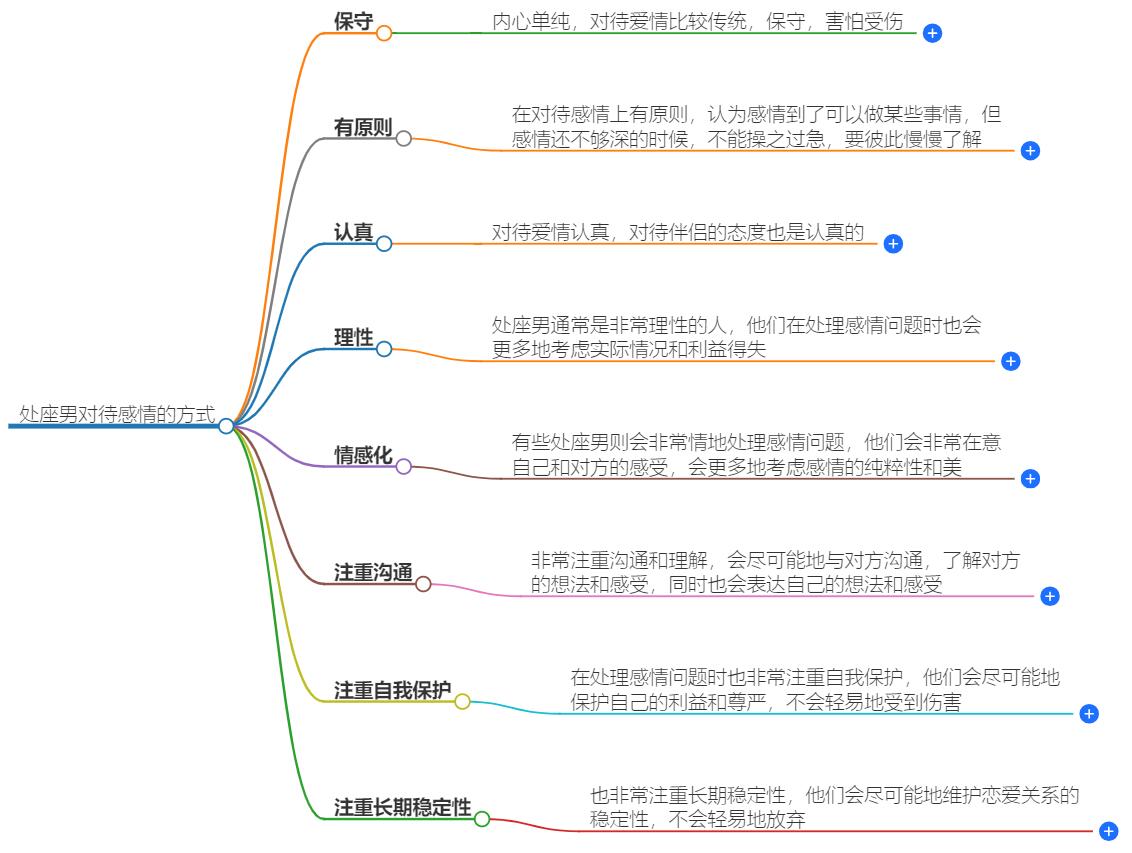 处座男对待感情的方式，深入了解处女男的情感世界
