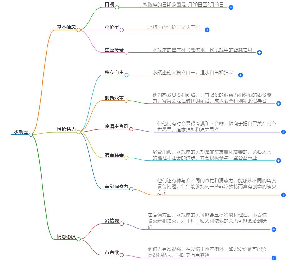 水瓶座详细介绍：性格特点、爱情观与职业发展全面解析