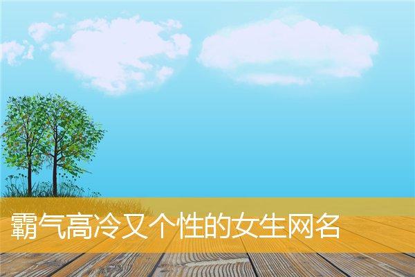 又拽又高冷的网名，彰显你的独特魅力与自信